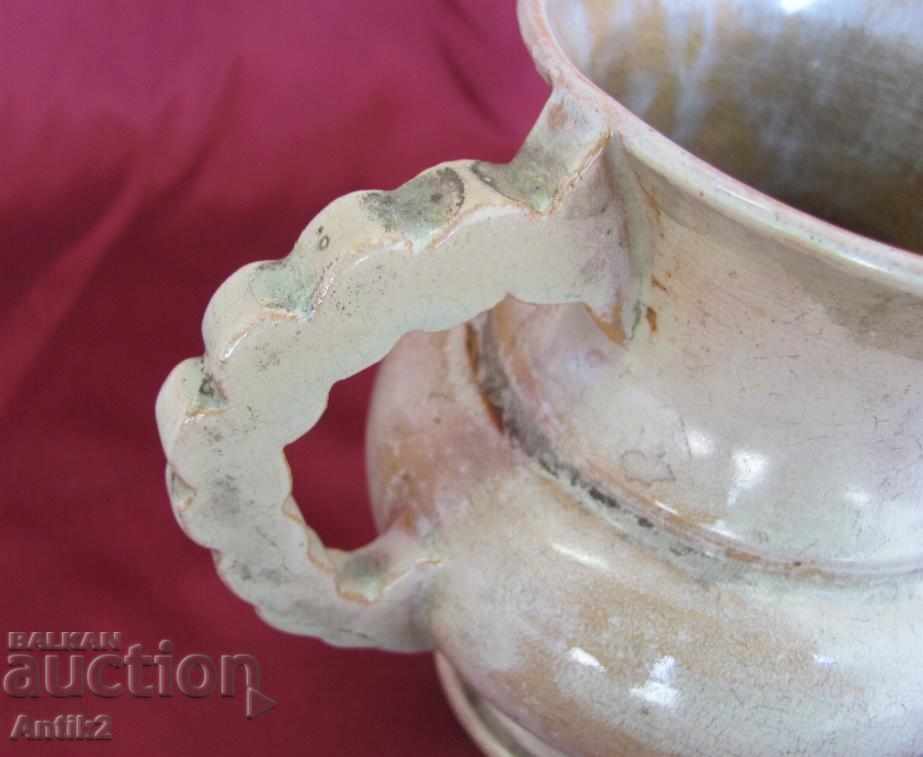 50s Ceramic Author Cane, Signed - 5