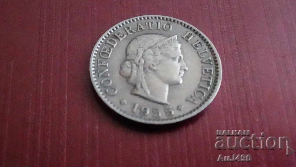 5 RAPPEN 1955 HELVETICA (AU) * 5 RAPPEN 1955 HELVETICA (AU) *