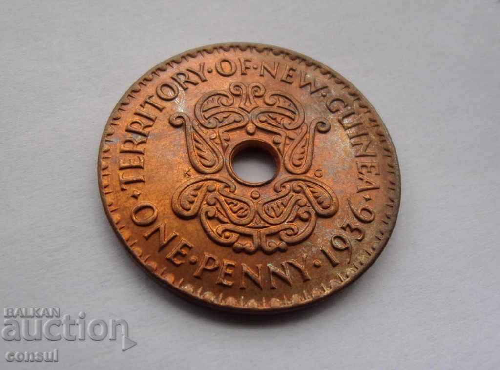 Noua Guinee 1 Penny 1936 UNC Rare cu preț € 12.78 | 25.00 BGN
