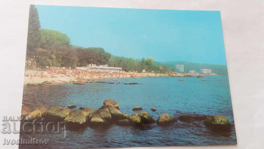 παραλία Καρτ ποστάλ Druzhba 1981