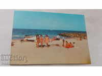 Пощенска картичка Поморие На плажа 1972