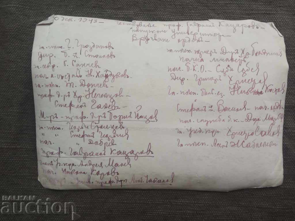 December 30, 1943 - Celebration of Prof. Gavril Katsarov with price 100.00 BGN | € 51.13 December 30, 1943 - Celebration of Prof. Gavril Katsarov with price 100.00 BGN | € 51.13
