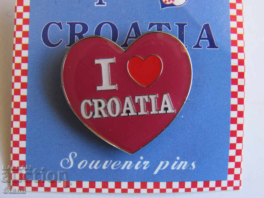 Delivery of Badge - I Love Croatia Delivery of Badge - I Love Croatia