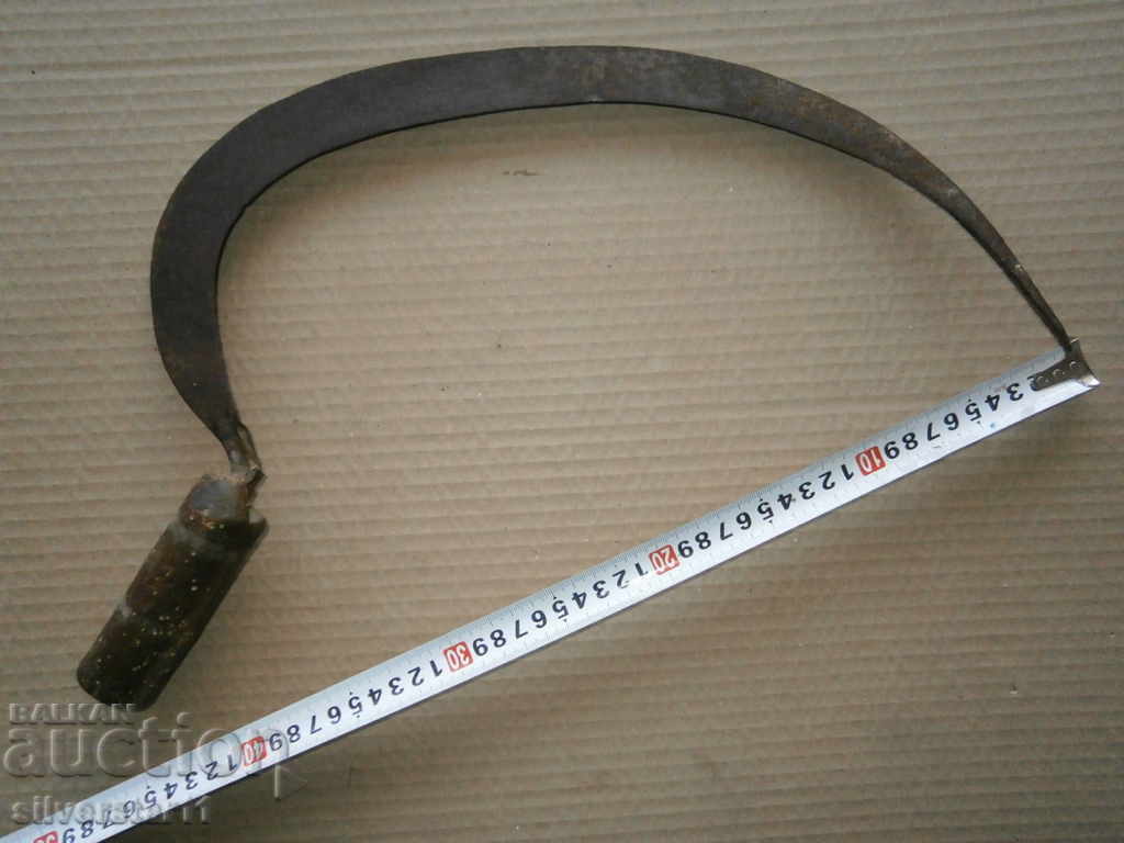 Auction Old forged sickle antique tool 100% authentic Auction Old forged sickle antique tool 100% authentic