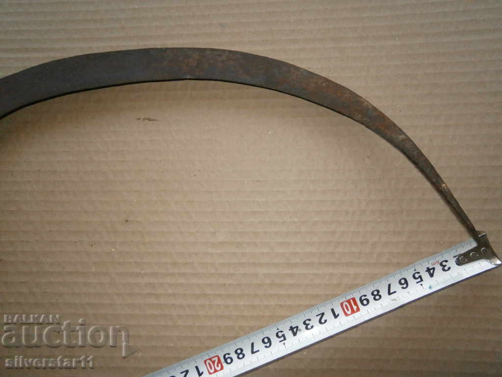 Old forged sickle antique tool 100% authentic - 5 Old forged sickle antique tool 100% authentic - 5