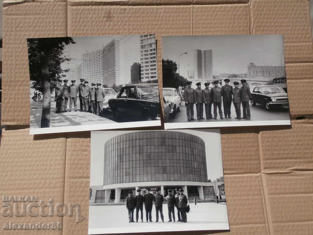 Generalul Delcho Simov, colonelul Verbitsky, Moscova, 1973. trei poze