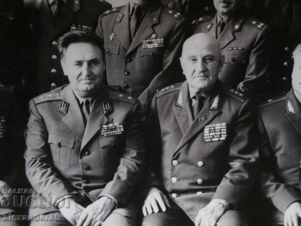 Colonel General Efimov General Delcho Simov 1973 three photos with price 30.00 BGN | € 15.34