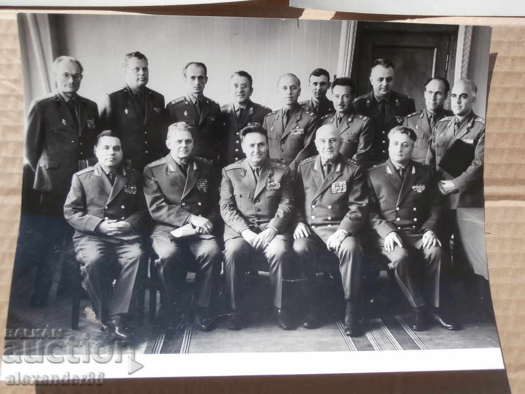 Auction  Colonel General Efimov General Delcho Simov 1973 three photos