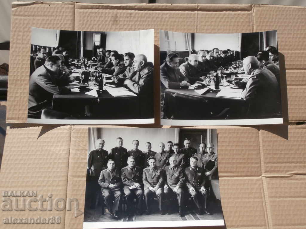 Delivery of Colonel General Efimov General Delcho Simov 1973 three photos