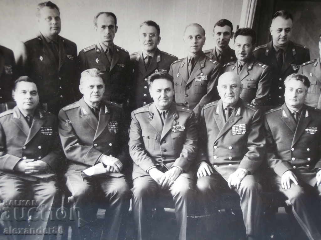 General colonel Efimov General Delcho Simov 1973 trei fotografii