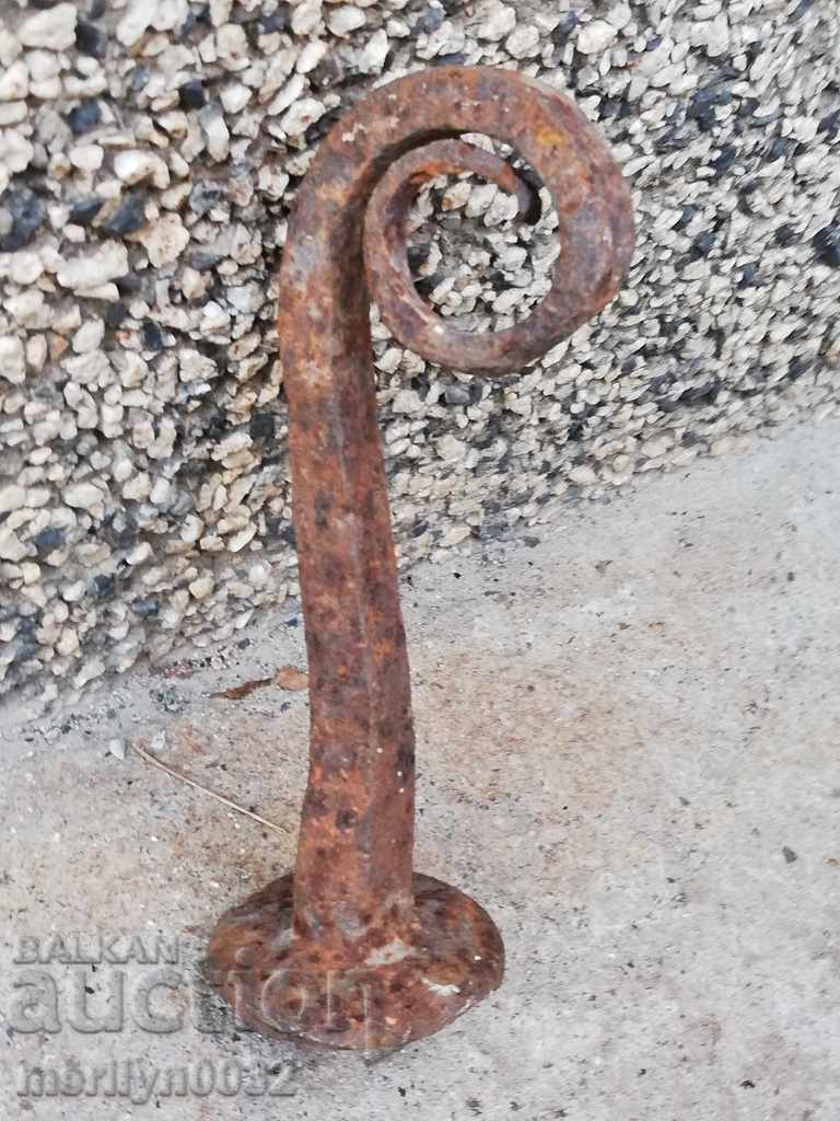 Huge old forged nail, wrought iron, spit, four grams with price 35.00 BGN | € 17.90 Huge old forged nail, wrought iron, spit, four grams with price 35.00 BGN | € 17.90