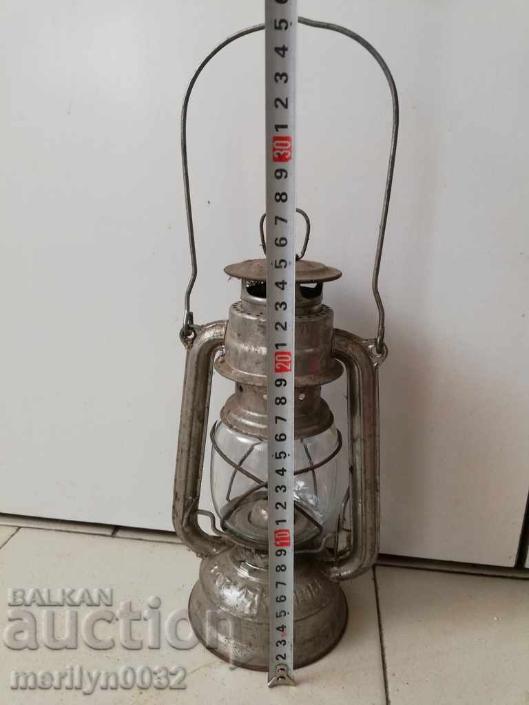 Auction  Old German lantern, lamp, spotlight lamp