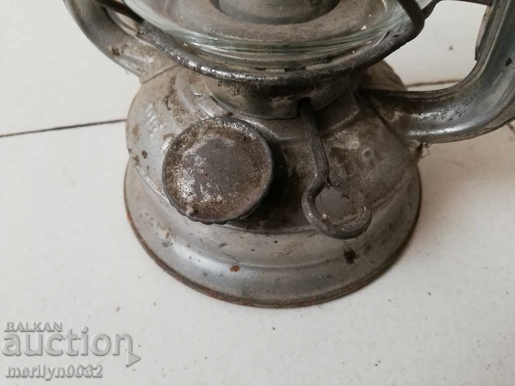 Old German lantern, lamp, spotlight lamp - 5