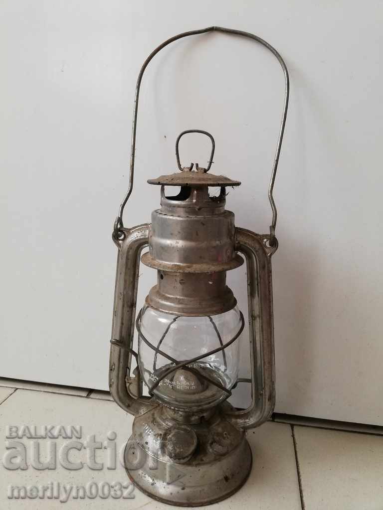 Old German lantern, lamp, spotlight lamp