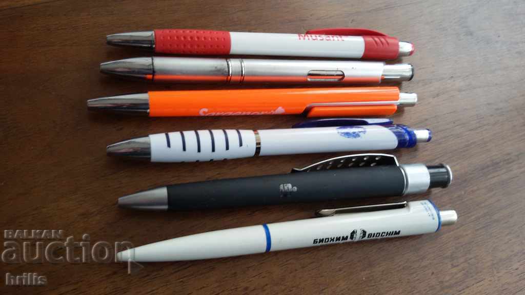 Auction  Ball point pens 6 pieces 1