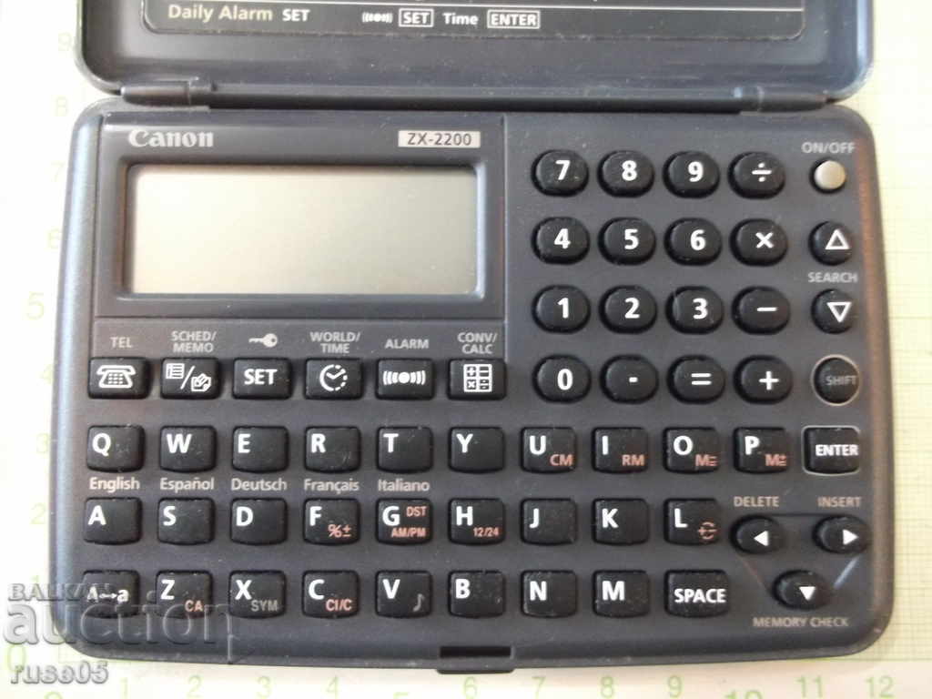 Organizer '' CANON - ZX - 2200 '' working with price 15.00 BGN | € 7.67 Organizer '' CANON - ZX - 2200 '' working with price 15.00 BGN | € 7.67