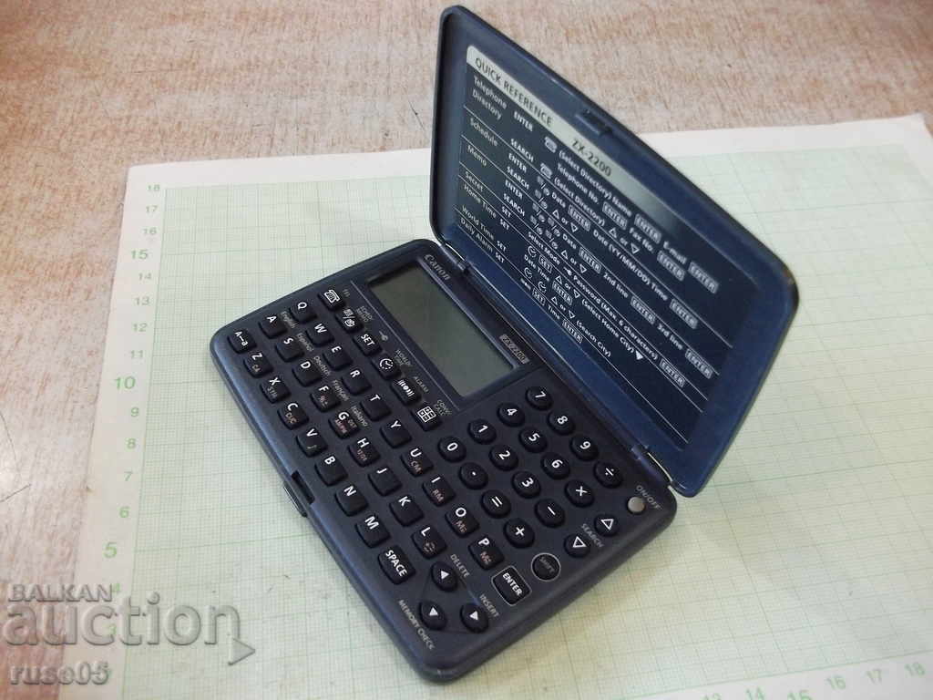 Organizer '' CANON - ZX - 2200 '' working - 5 Organizer '' CANON - ZX - 2200 '' working - 5