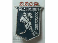 25248 USSR sign Soviet federation of hockey