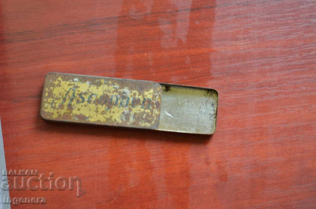 Auction  OLD METAL BOX, MEDICINE BOX FOR ASCOPHEN