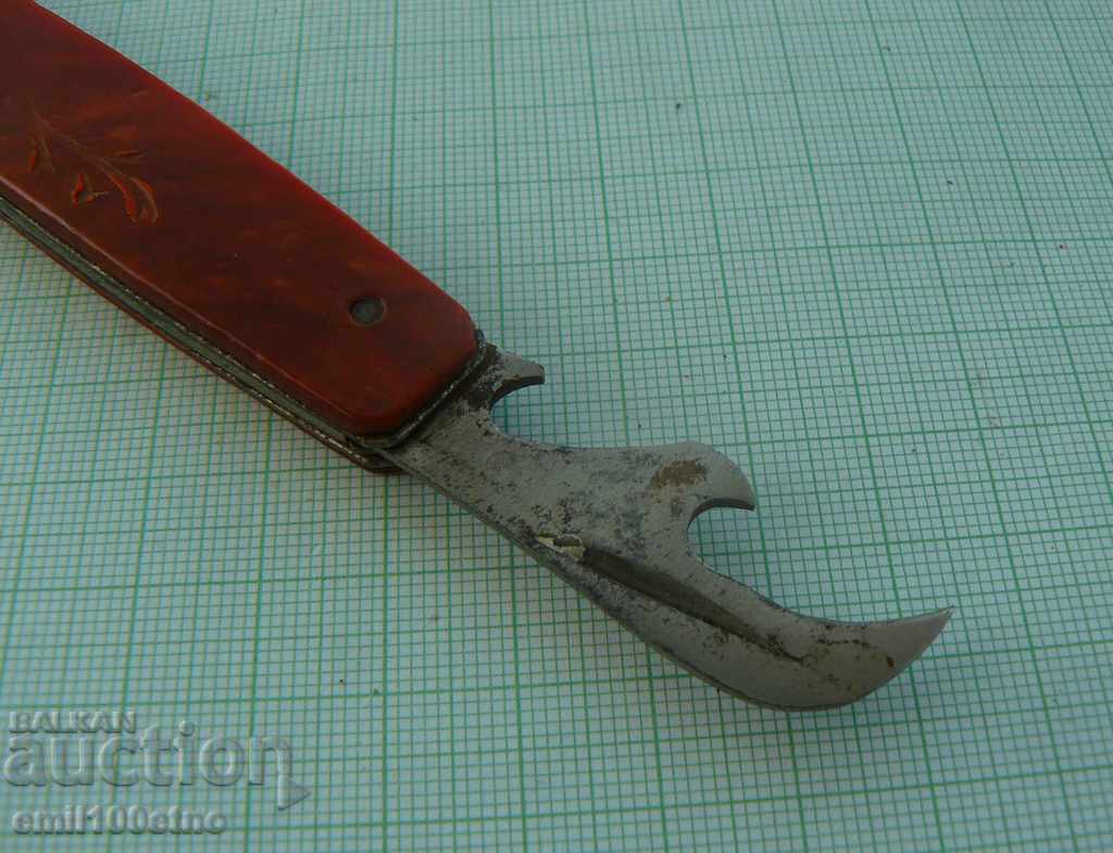 Foldable pocket travel knife with USSR opener - 5