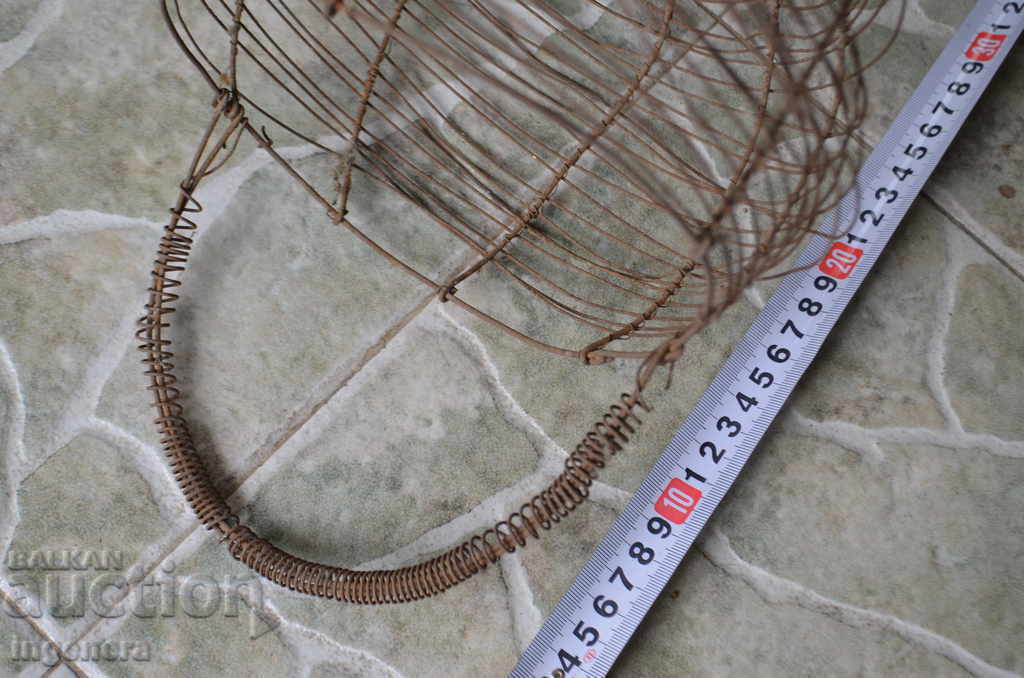 OLD METAL WICKER BASKET with price 5.00 BGN | € 2.56