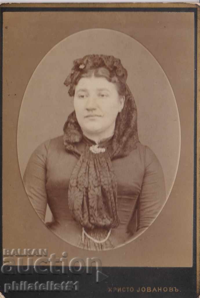MORE Old CAB board. CARD PICTURE circa 1880 !! ELEGANT LADY