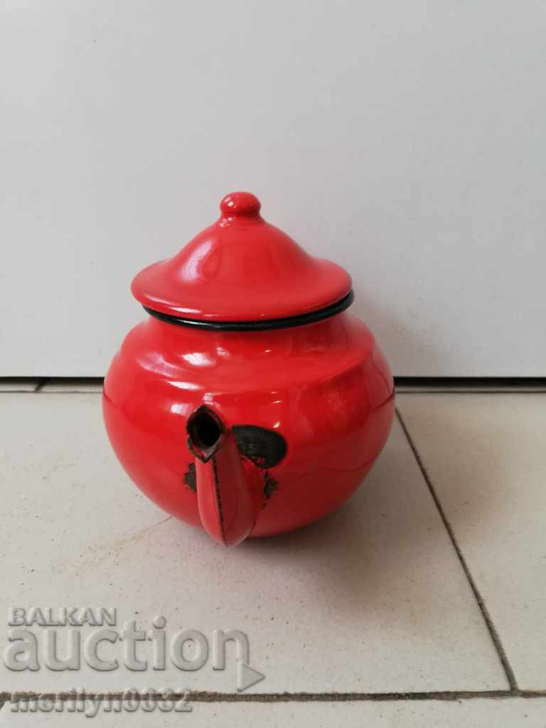 Enamel teapot, enamel bowl - 6 Enamel teapot, enamel bowl - 6