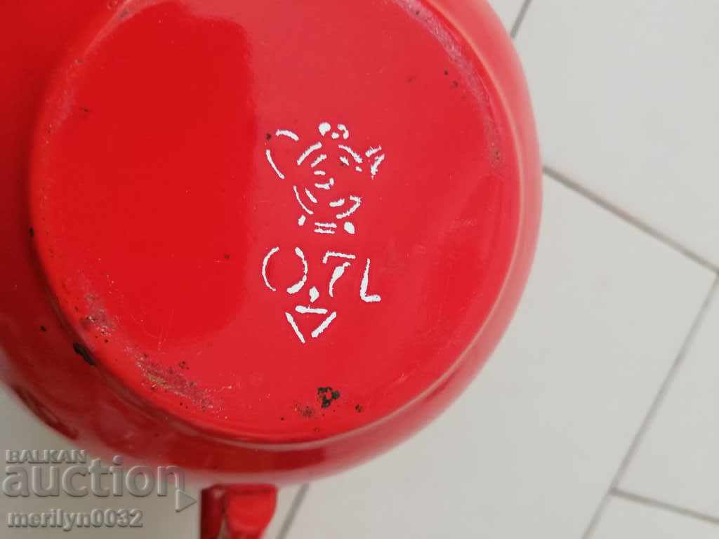 Enamel teapot, enamel bowl - 7 Enamel teapot, enamel bowl - 7