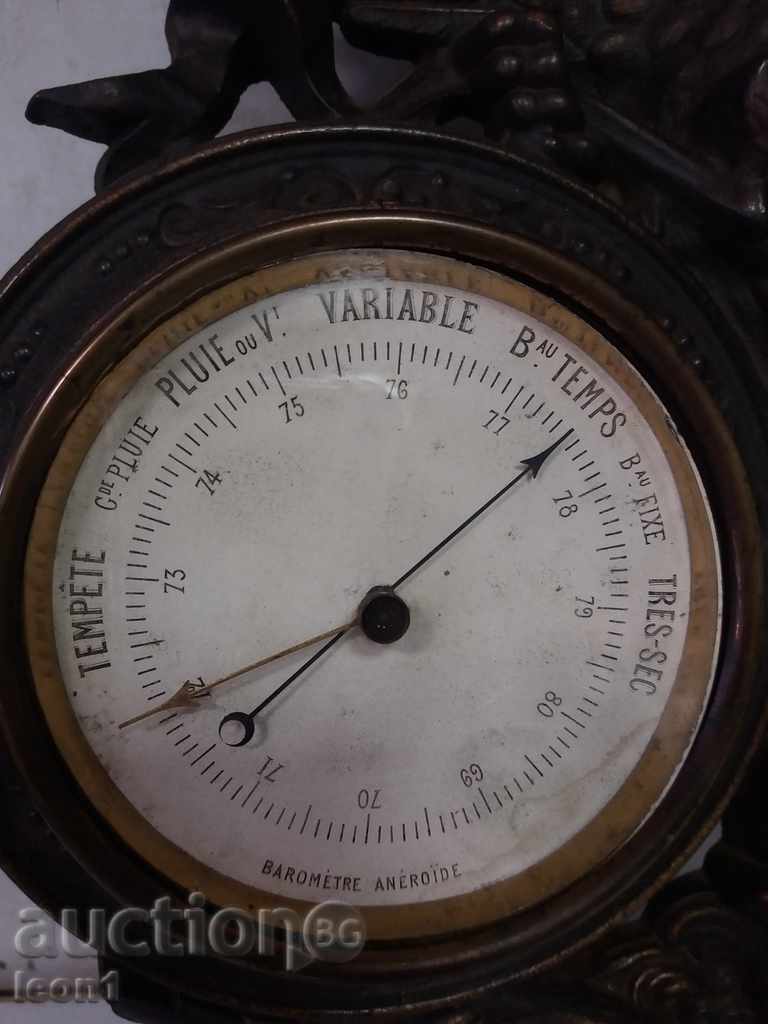 An antique clock ship with a barometer and a thermometer - 6 An antique clock ship with a barometer and a thermometer - 6