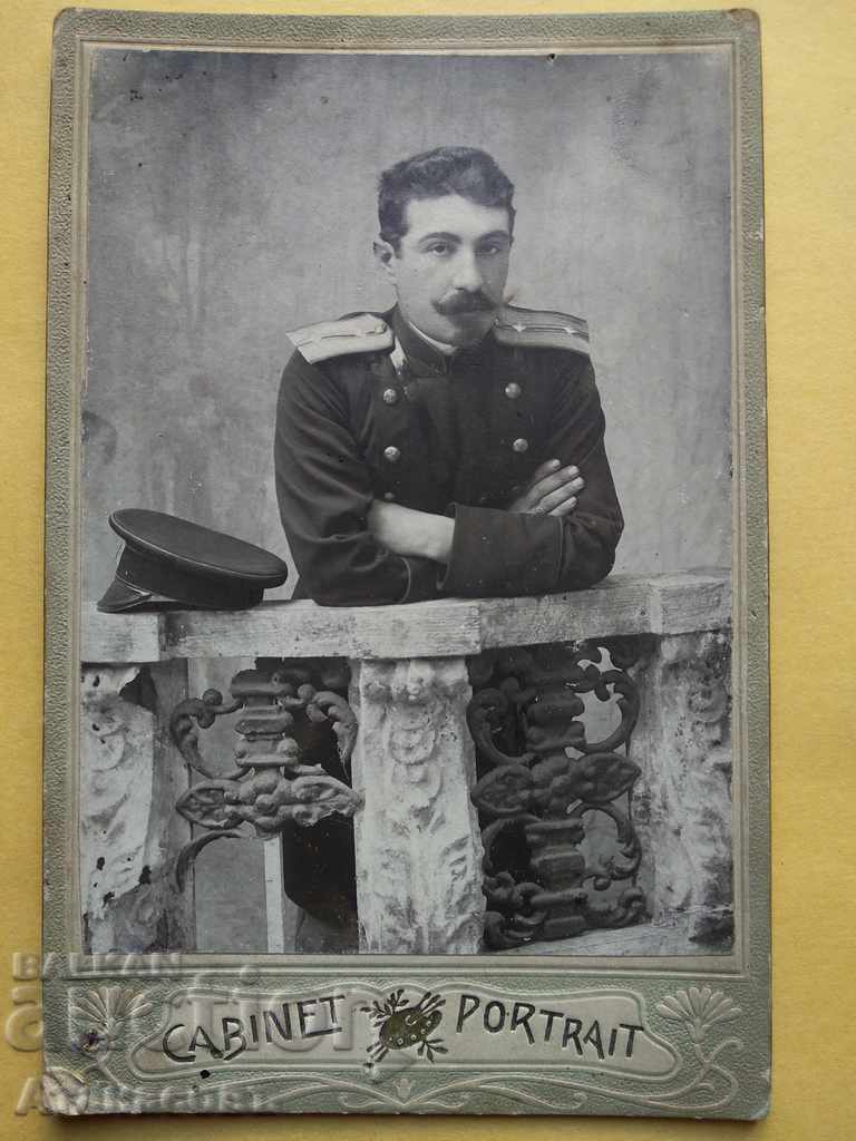 Снимка картон Фотограф Фарх Видин Генерал Кантарджиев 1902