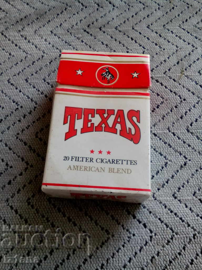 Μια παλιά θήκη τσιγάρων TEXAS