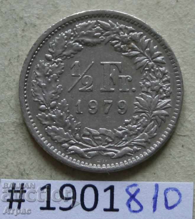 1/2 franc 1979 Elveția