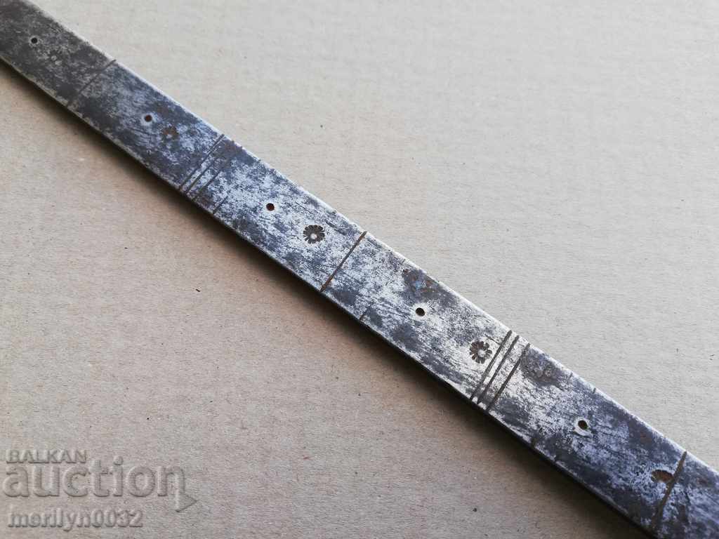 Auction  Forged armchair 1877 yr wrought iron, fabric measure, measure