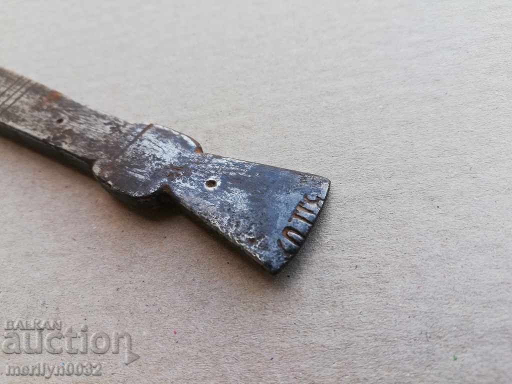 Forged armchair 1877 yr wrought iron, fabric measure, measure - 5