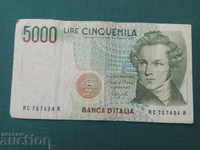 5000 лири Италия 1985