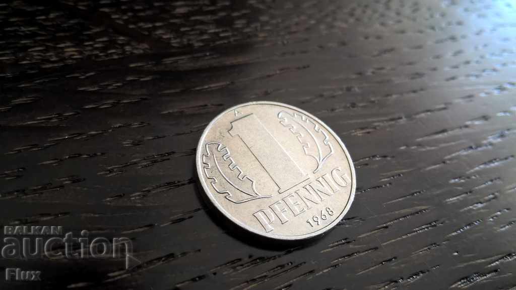 Νόμισμα - Γερμανία - 1 pfennig 1968; σειρά Α