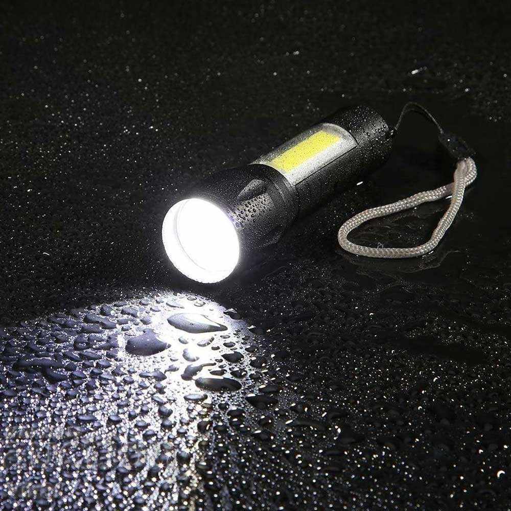 Lanternă Mini USB cu lumină LED COB, zoom, 3 moduri, - 6 Lanternă Mini USB cu lumină LED COB, zoom, 3 moduri, - 6