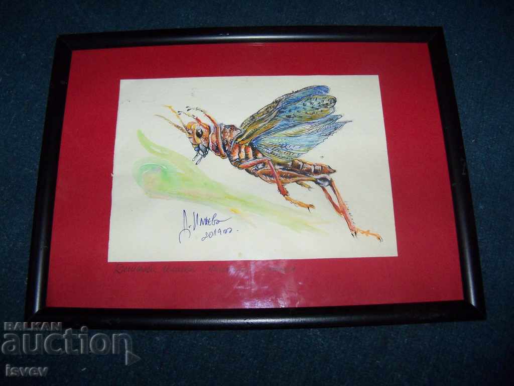 Delivery of "Insect" 1 painting of the artist Desislava Ilieva Delivery of "Insect" 1 painting of the artist Desislava Ilieva