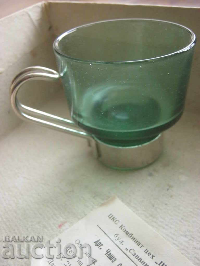 Socialism. Cups with metal coasters with price 55.80 BGN | € 28.53 Socialism. Cups with metal coasters with price 55.80 BGN | € 28.53