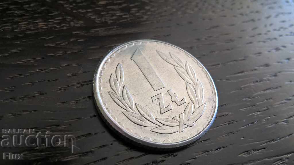 Mонета - Полша - 1 злота | 1987г.
