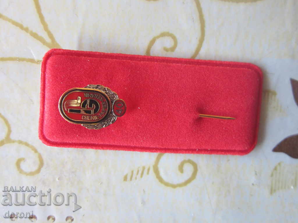 Delivery of Rare German badge embroidered enamel sign