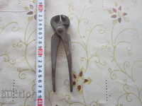 Old German small tongs with serrated