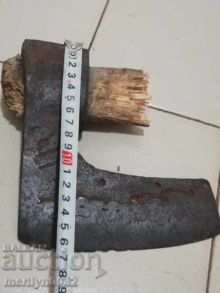 An old ax shaft tool wrought iron - 6 An old ax shaft tool wrought iron - 6