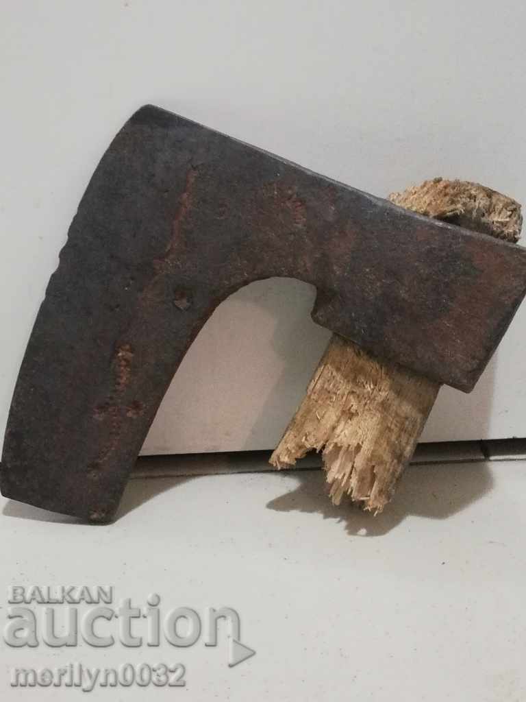 An old ax shaft tool wrought iron - 7 An old ax shaft tool wrought iron - 7