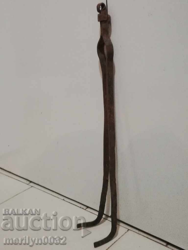 Old dilaf, tongs, wrought iron for oven - 5
