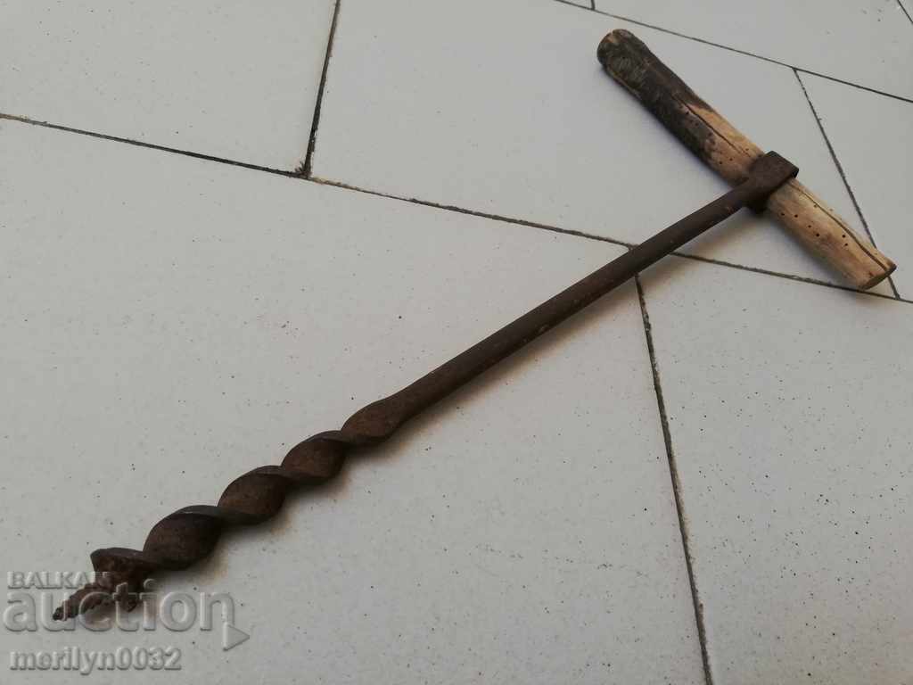 Old woodcutter, chopper, drill, tool - 6