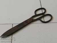 Old forged scissors, wrought iron