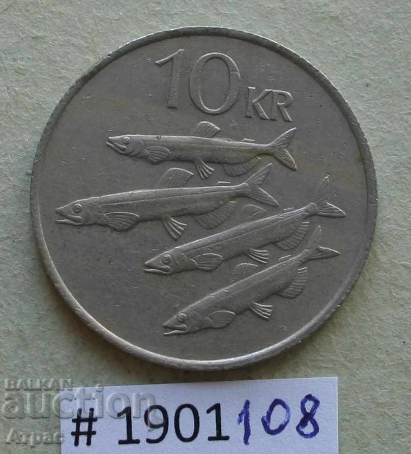 10 крони  1984 Исландия