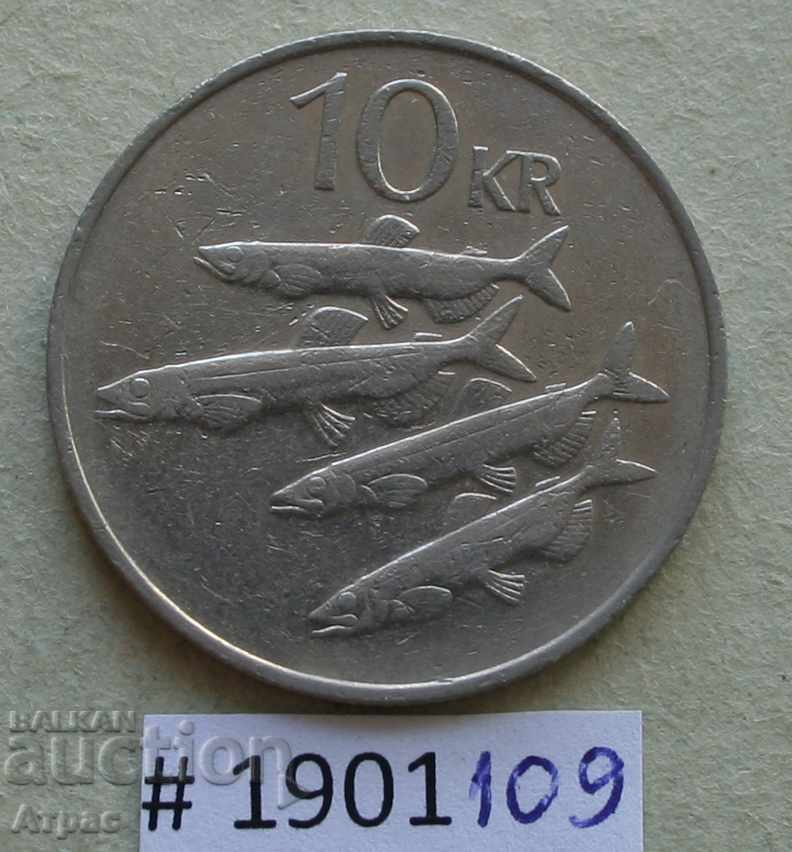 10 coroane 1984 Islanda