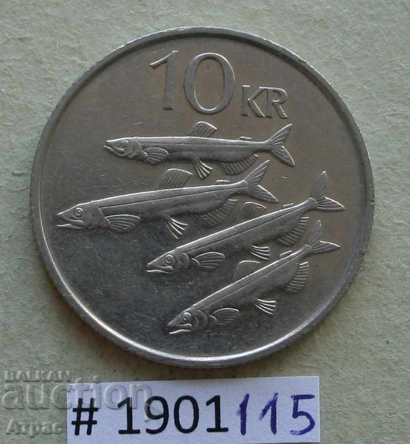 10 крони  1987 Исландия